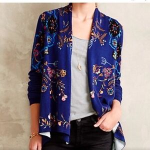 Anthropologie Botanical Gardens Cardigan
